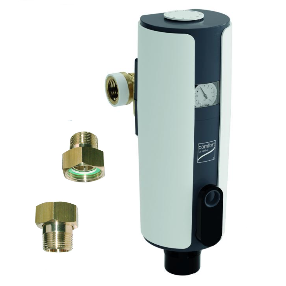 comfort-Hauswasserstation HWS A25 mit CBS-Lock-Flansch 1" + Verschr. DN25 (1")