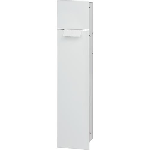 WC Wandcontainer weiß Glastür links WC Einbauschrank Einbaurahmen Unterputz