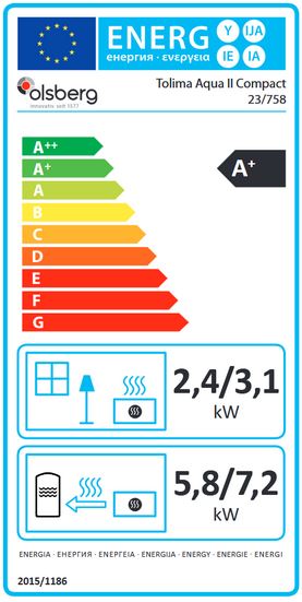 Kaminofen Olsberg Tolima Aqua II Compact 8 kW Verkleidung Stahl schwarz 23/7581