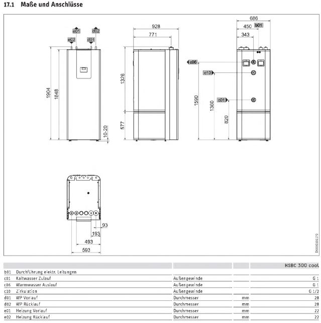 STIEBEL ELTRON Luft Wärmepumpen Set WPL-A 07.2 Plus HK 230 + HSBC 300 #207558