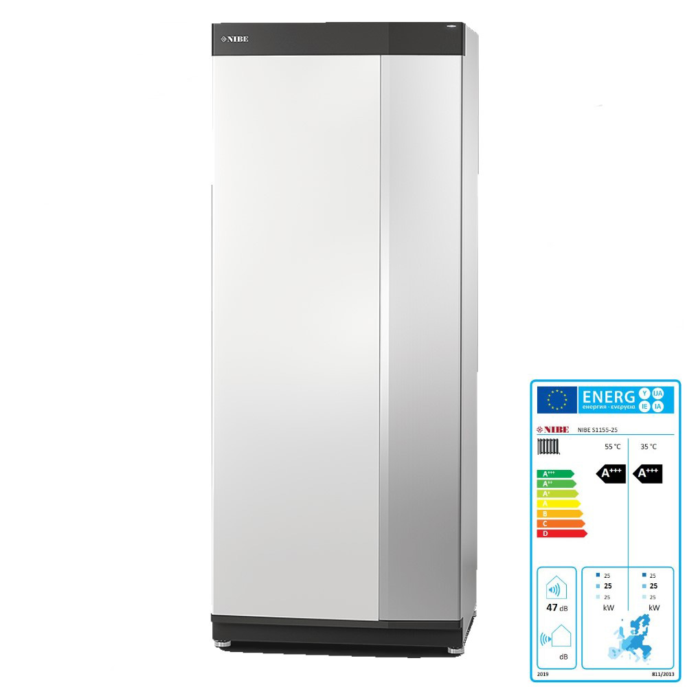 NIBE Sole Wasser Wärmepumpe S1155 25 KW 065498 modulierend 6 - 25 kW