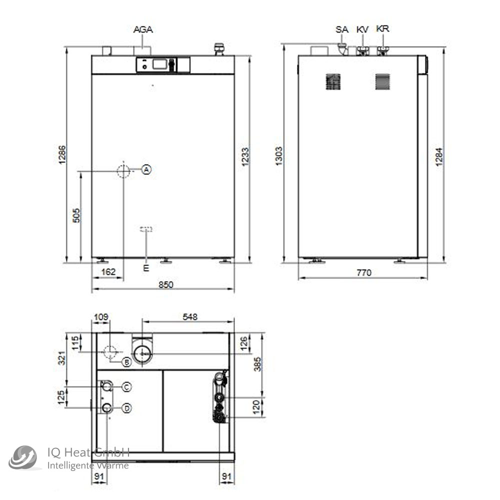 Viessmann Pelletkessel Vitoligno 300-C 24 kW Saugsystem Pelletheizung Heizkessel