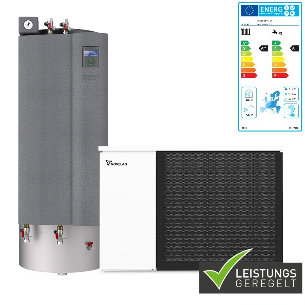 Novelan Luft Wasser Wärmepumpe LADV 9 HSDV 12.1 Heizleistung 5,08 kW (A2/W35)
