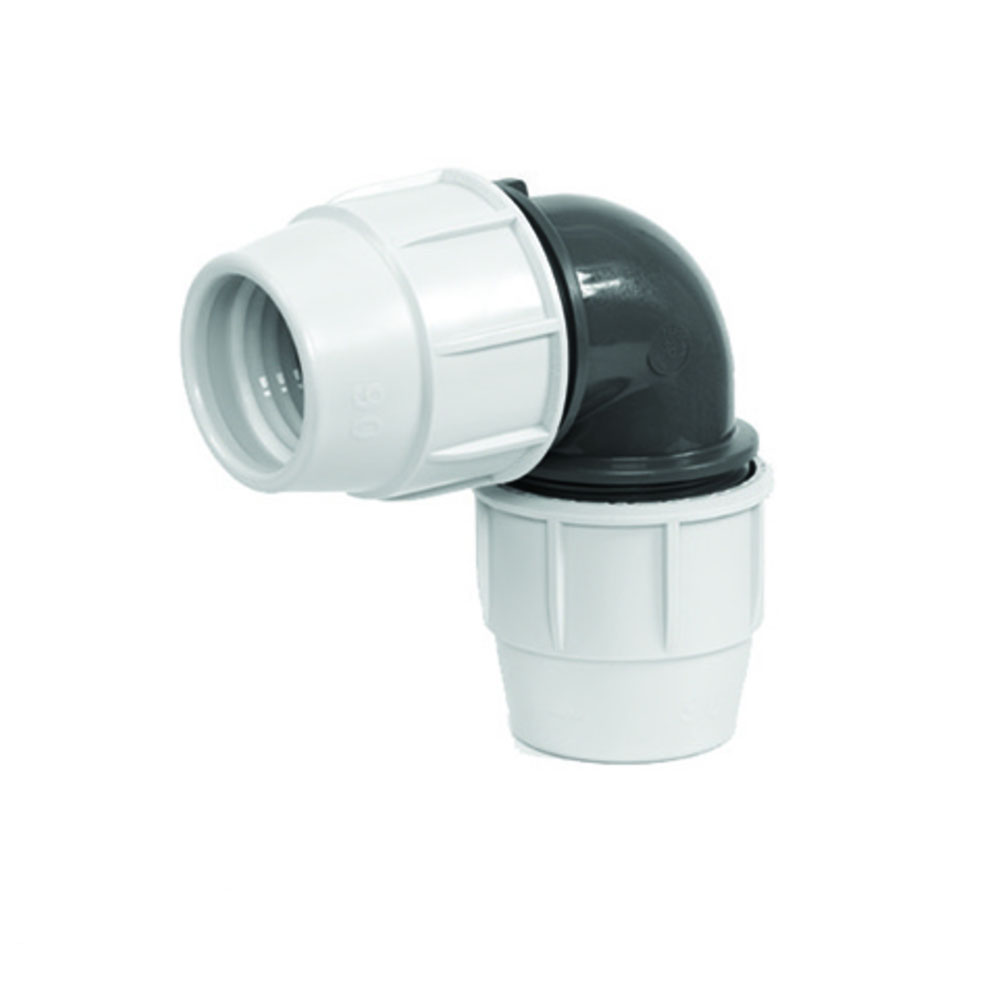 Plasson Klemmfings Serie 18 PE Rohr Winkel 32 mm x 90°