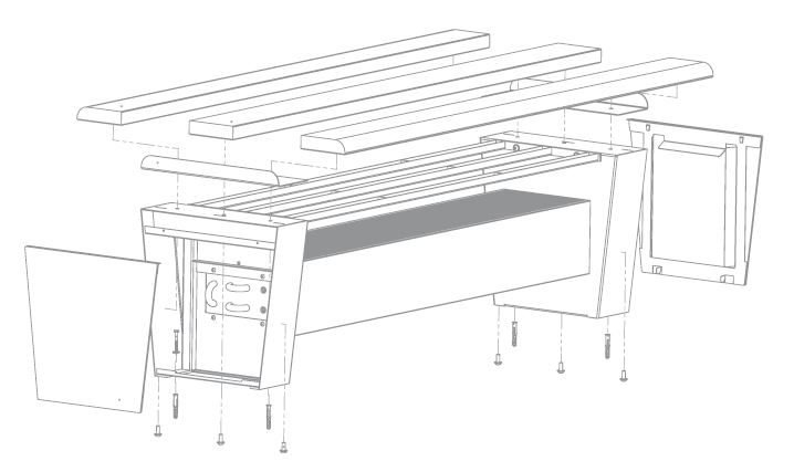Verano COMODO Heizbank Design Heizkörper Konvektor Radiator Sitzheizung