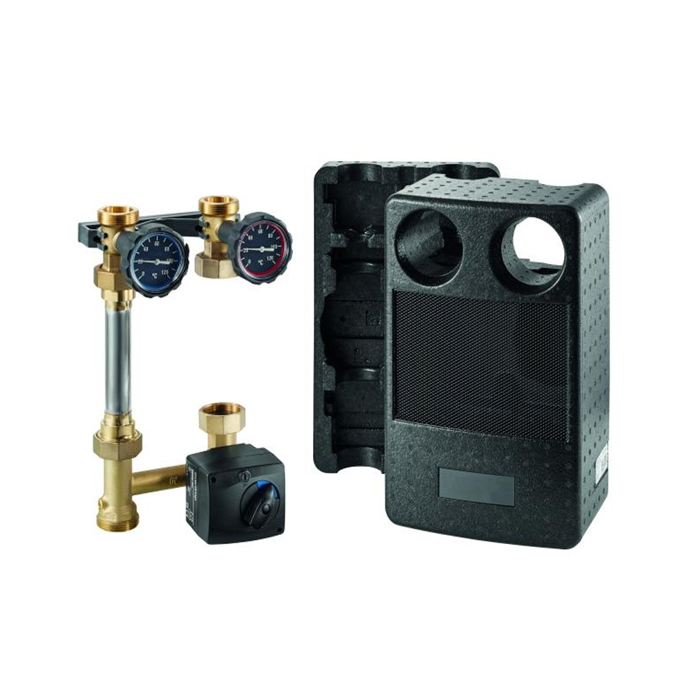 Kessel-Anbindesystem Heizkreisset Regumat M3 DN 25 ohne Pumpe Dämmung Mischer