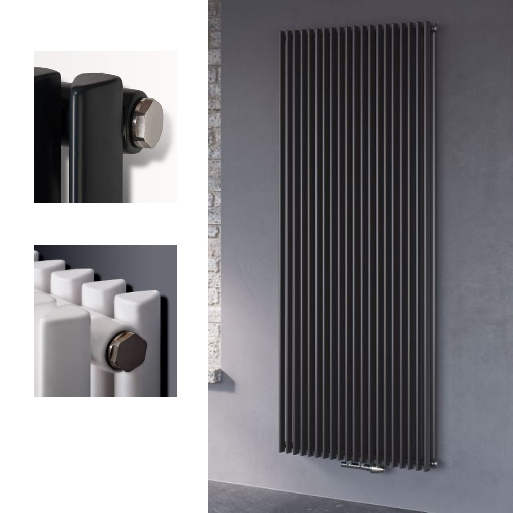 Röhrenradiator Aurora Mittelanschluss vertikal anthrazit Heizkörper Heizwand