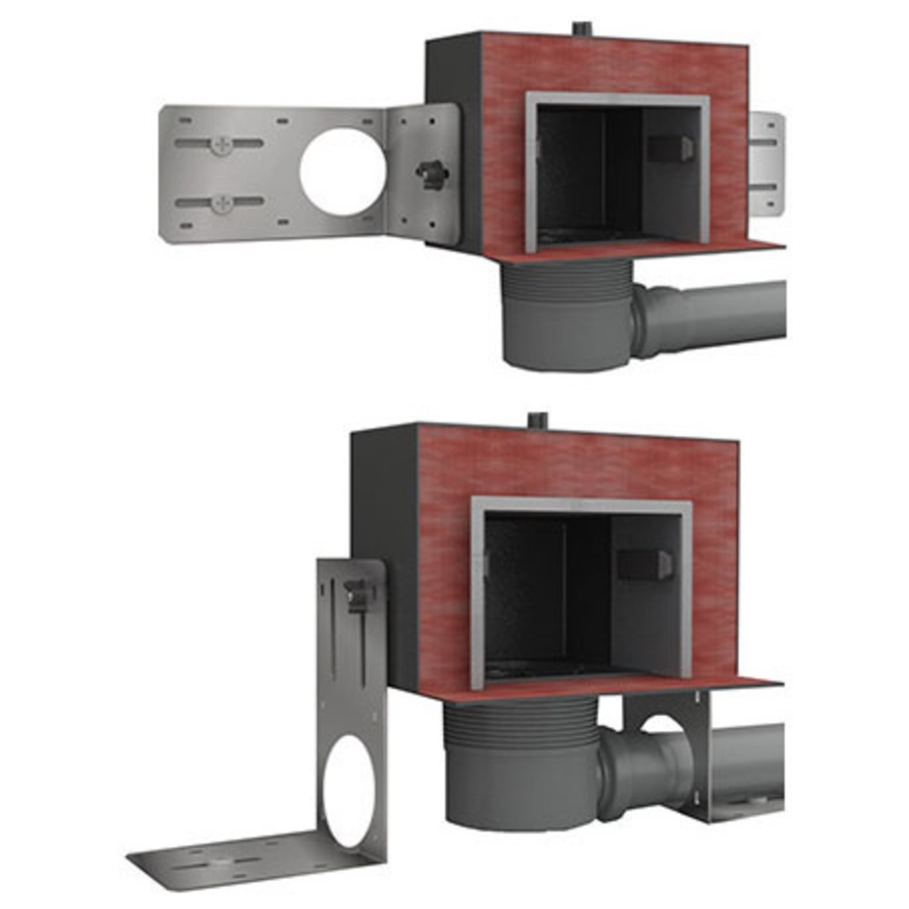 Wand Duschablaufelement VIS f.Wand I Bodenmontage m.Rahmen befliessbar CONEL