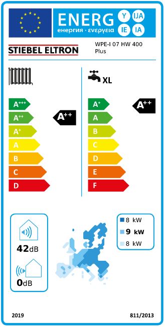 STIEBEL ELTRON Sole Wasser Wärmepumpe WPE-I 07 HW 400 Plus 205835 7,35 kW