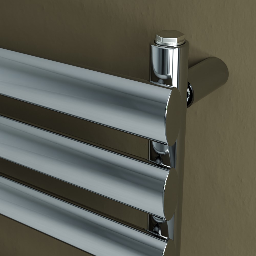 Corpotherma Badheizkörper Yta Chrom 1200 x 600 x 63 mm Designheizkörper