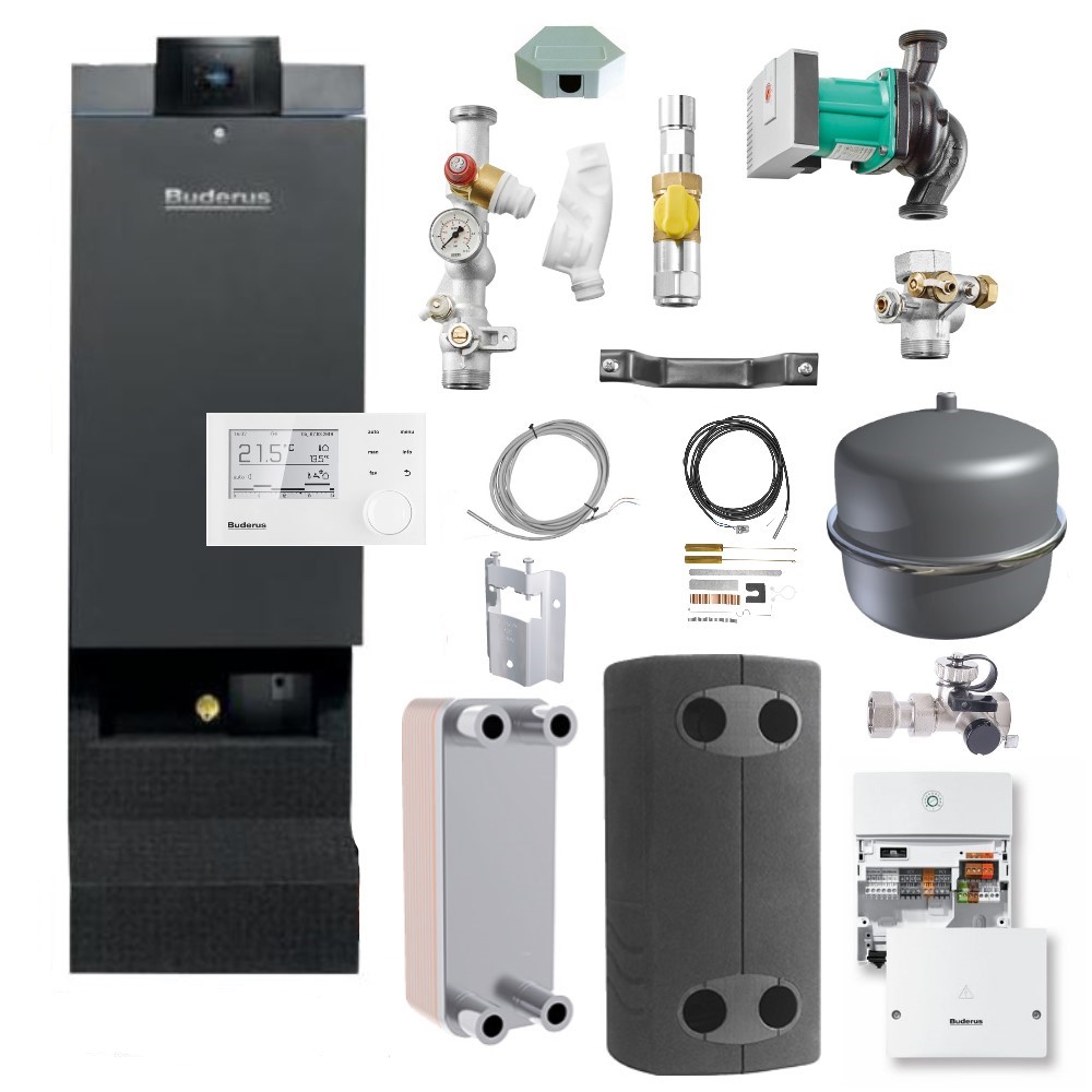 Buderus Logaplus Paket W503 GB272-85 Gas Brennwertgerät RC310 Platten WT