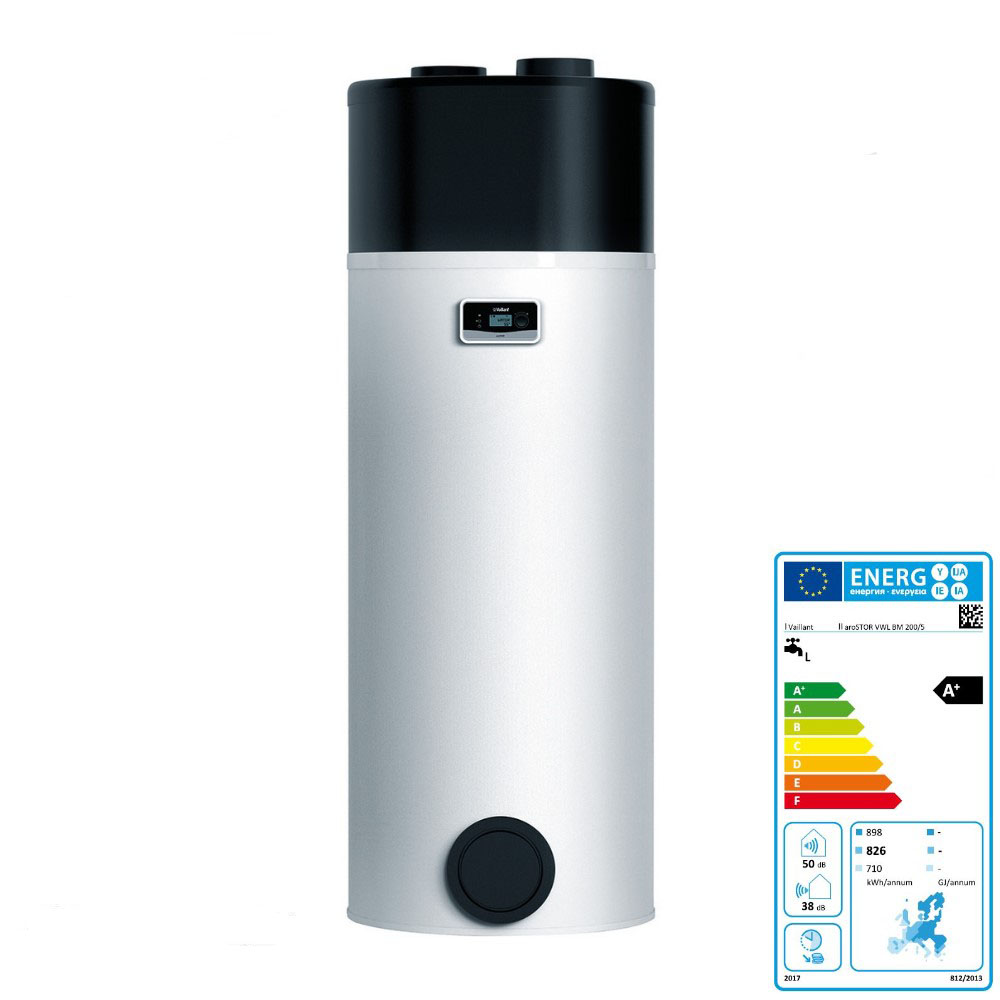 Vaillant Warmwasserwärmepumpe aroSTOR VWL BM 200/5 Edelstahl 1 Wärmetauscher
