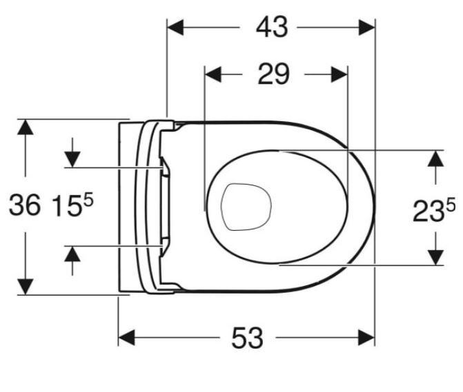 Combi-Pack Geberit iCon Wand-Tiefspül-WC weiß spülrandlos WC-Sitz Softclose QuickRelease