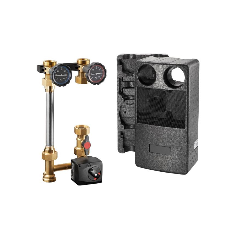 Kessel-Anbindesystem Heizkreisset Regumat M3 ohne Pumpe mit Dämmung DN 25 (1")