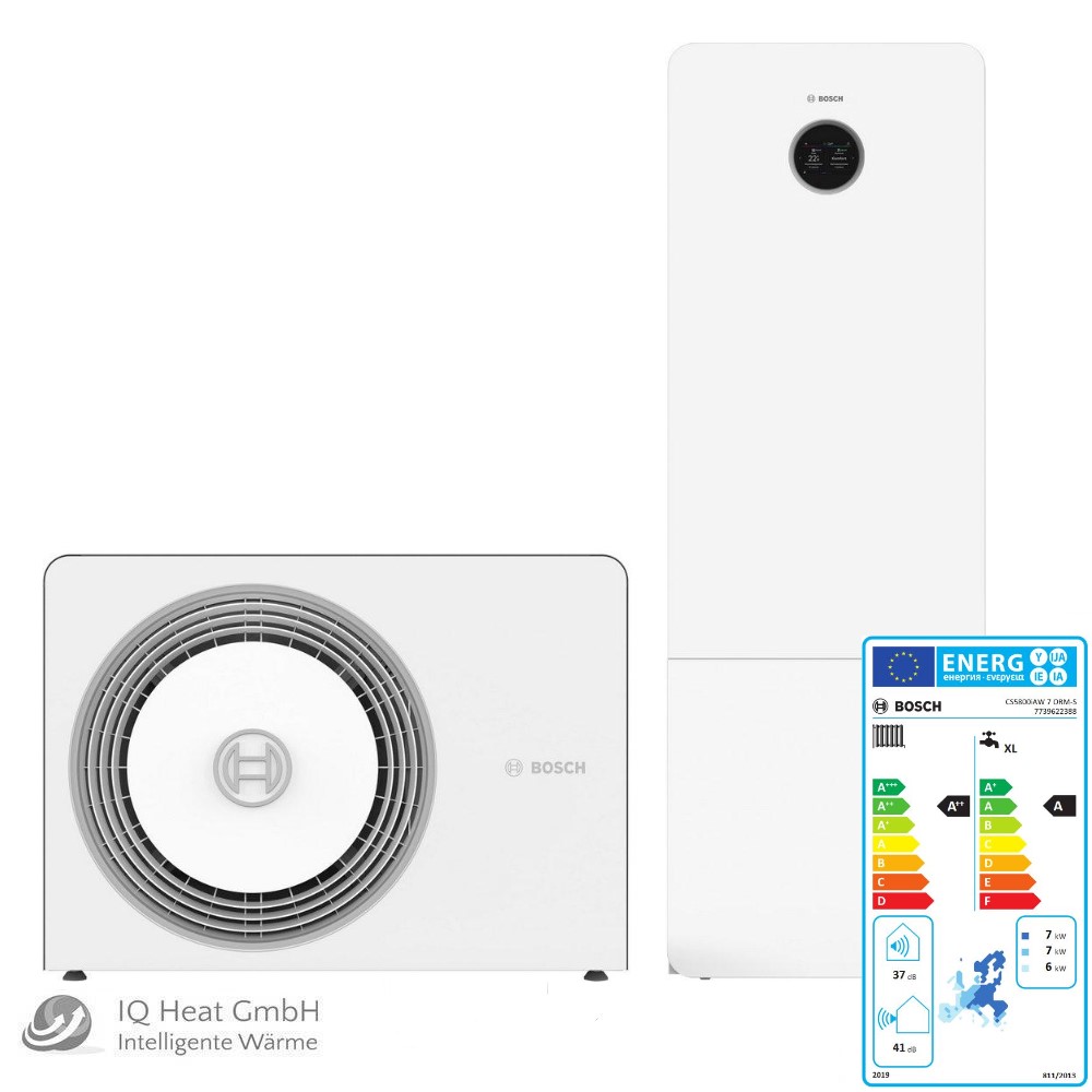 BOSCH Luft Wärmepumpe AW 7 OR-S CS5800iAW 12 M Monoblock Paket BOPA CS763