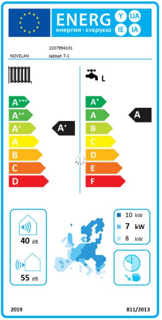 Novelan Luft Wärmepumpe L/W Jabbah 7 230/400V inkl. kühlen Außengerät 10379901