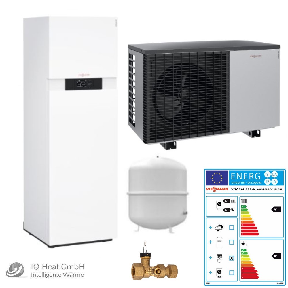 Viessmann Paket Luft Wasser Wärmepumpe Vitocal 222-A Monoblock bei A7/W35 5,6 kW