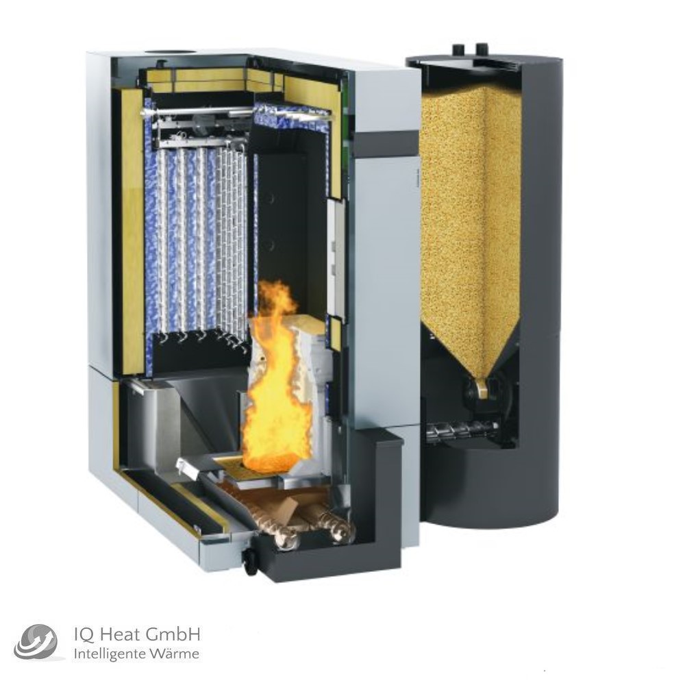 Viessmann Pelletkessel Vitoligno 300-C 80 kW Ecotronic Einschub hinten Pellets
