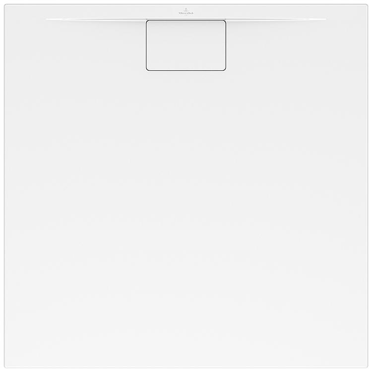 V&B Duschwanne Architectura MetalRim 90 x 90 x1,5 cm Ablauf Installations-Set