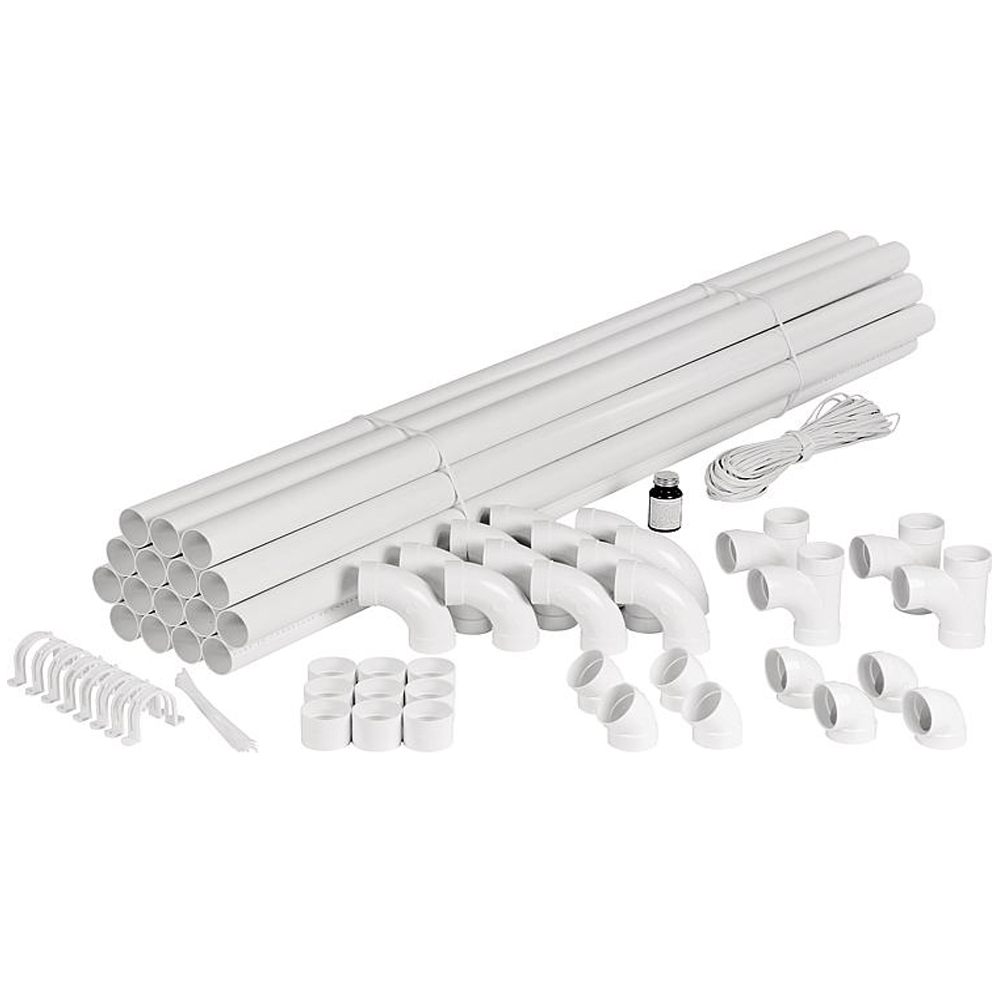 Evenes Zentralstaubsauger komplett-Set EvenDust 250 - 300 m² Sauger Staubsauger