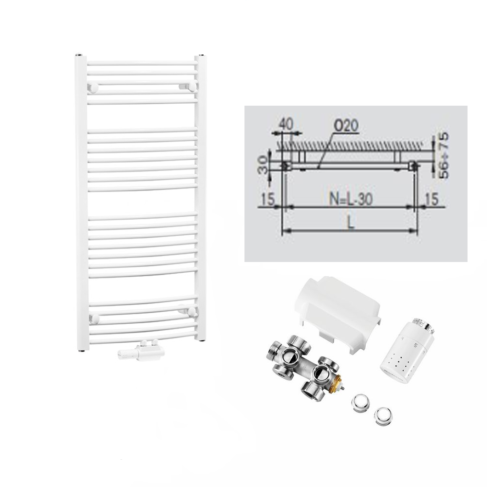 Badheizkörper Set Buderus Logatrend Therm Handtuchheizkörper gebogen o. gerade Badheizkörper Set Buderus Logatrend Therm Handtuchheizkörper gebogen o. gerade