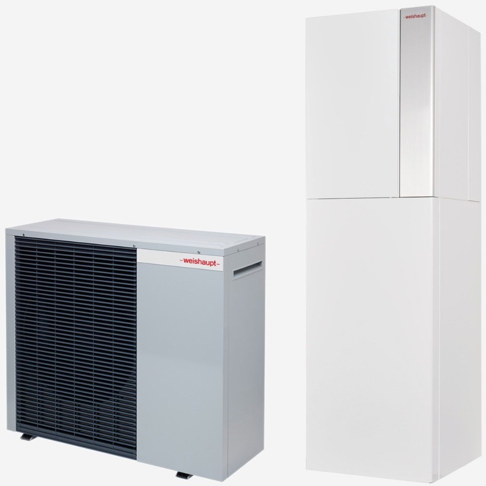 Weishaupt Paket Split Wärmepumpe Splitblock WSB 10-A-RMEK-AI Anschluss oben