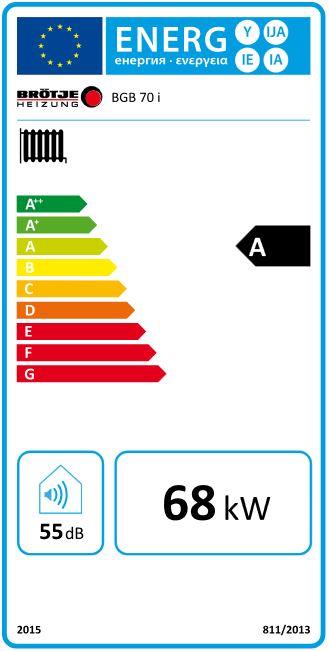 BRÖTJE Gas Brennwert Kessel BGB 70 I 70 kW E-Gas 7697631 Gasheizung