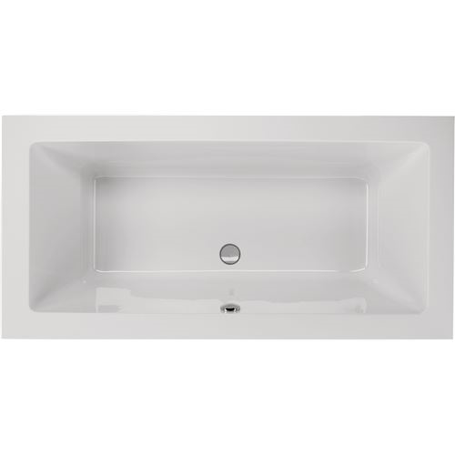 Acryl Badewanne Lupor 190 x 80 cm weiß Wanne Styropor Wannenträger rechteck