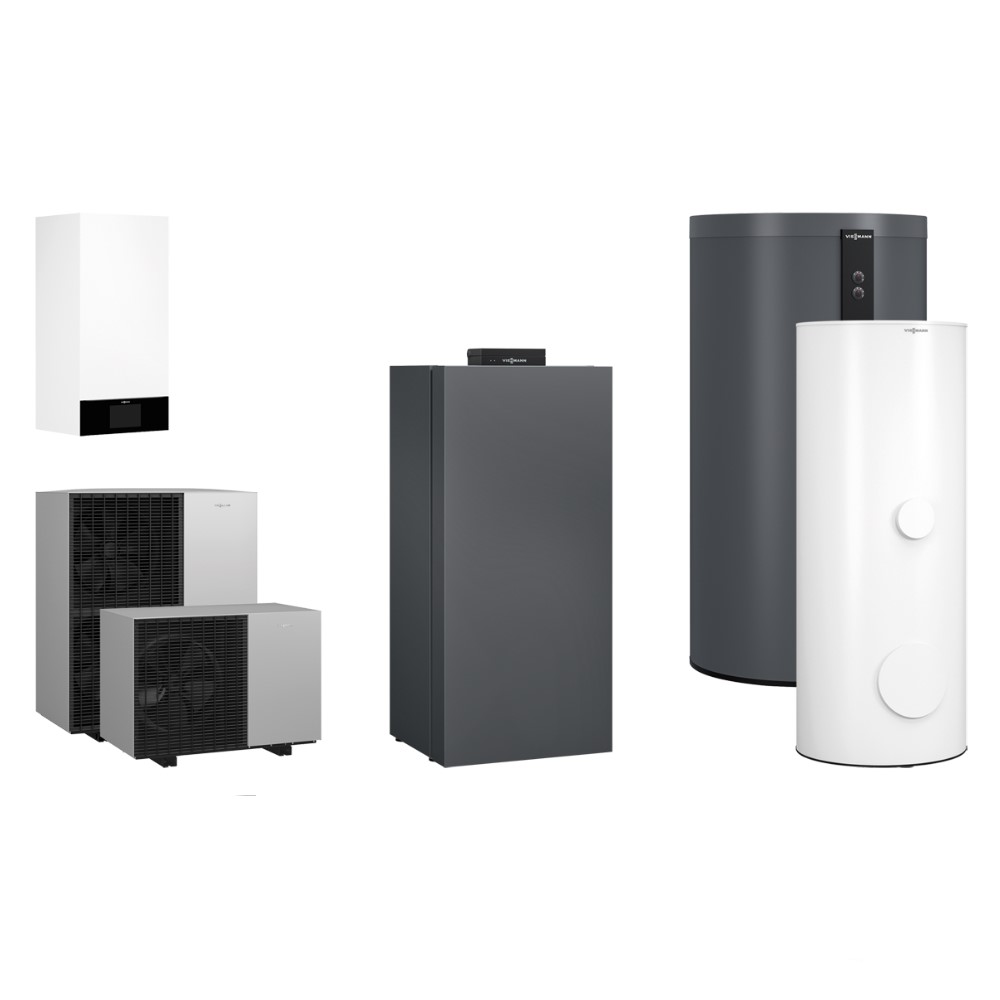 Viessmann Hybridpaket Vitocal 150-A A06 230V I Vitocrossal 300 CU3A 26kW Z030322