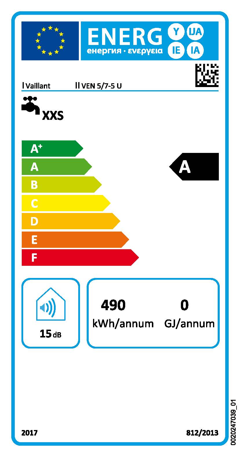 Vaillant Untertisch Elektrospeicher eloSTOR VEN 5/7 U plus Warmwasserspeicher
