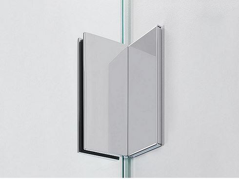 Glasduschwand Walk In Eloqui 880 x 2000 x 8 mm ESG mit Wandbeschlägen Dusche