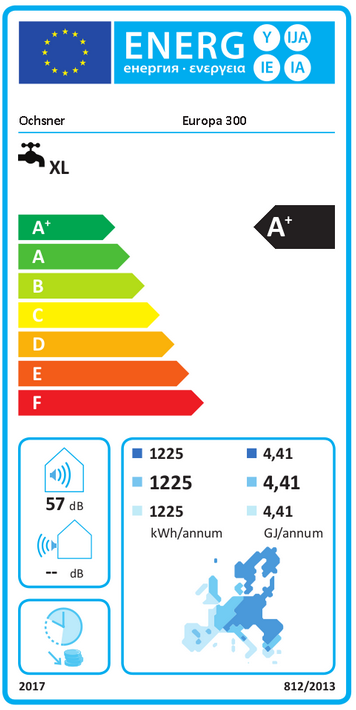 OCHSNER Europa 300 L 110295 Warmwasser-Wärmepumpe Trinkwasserwärmepumpe