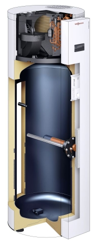 Viessmann Warmwasser Wärmepumpe Vitocal 060-A T0E-R290 Außen 254l Z028429