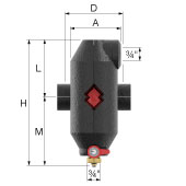 Flamcovent Clean Smart EcoPlus 22 mm Luft- und Schlammabscheider mit Magnet