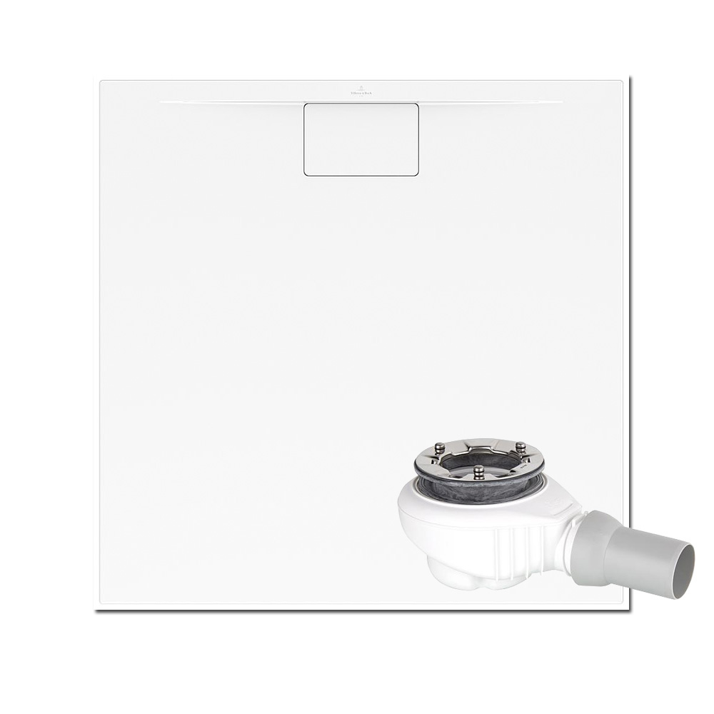 V&B Duschwanne Architectura MetalRim 80 x 80 x1,5 cm + Tempoplex