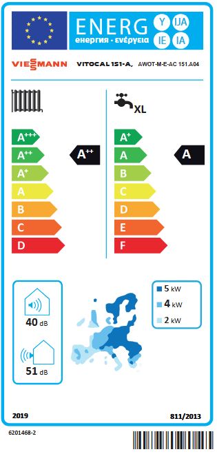 Viessmann Paket Vitocal 151-A 6,5 kW Z028373 Luft Wärmepumpe Anschluss rechts