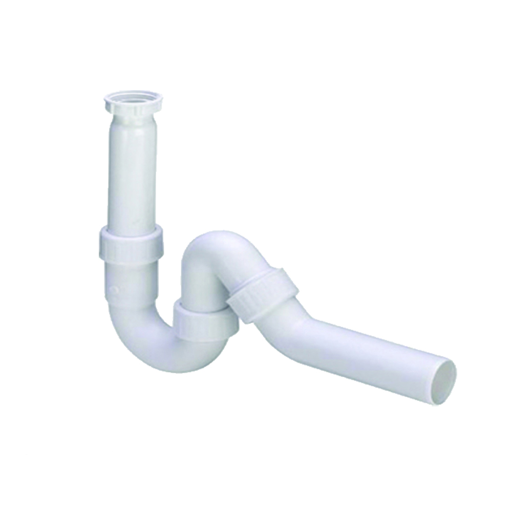 Siphon für Spüle 45° Ablaufgarnitur DN 40 ohne Abwasserschlauchanschluß