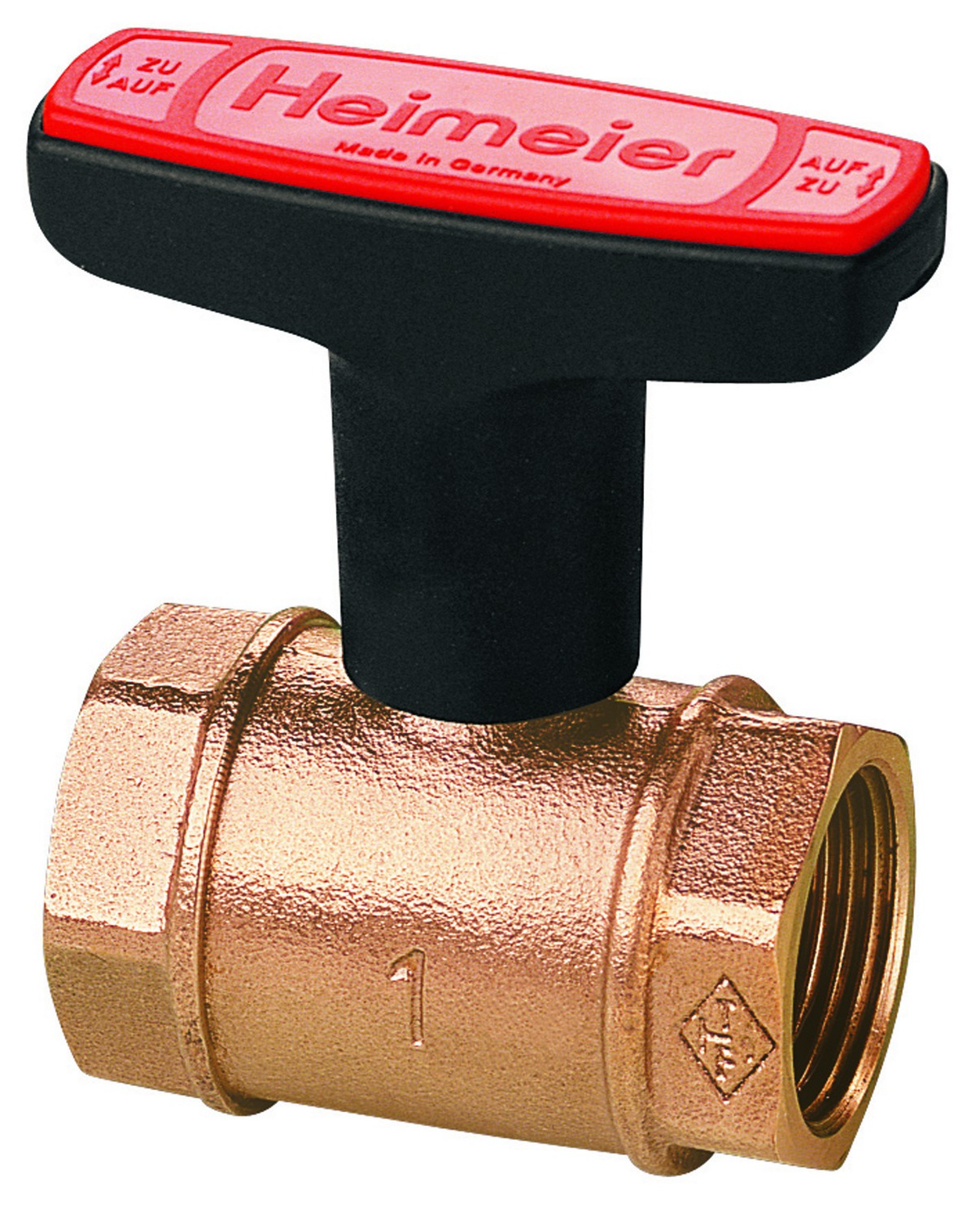 Heimeier Globo H Heizungskugelhahn 1/2" - 2" Kugelhahn Absperr Schieber Rotguss