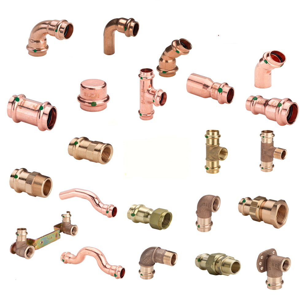 Viega Rotguß Pressfitting Rohrverschraubung mit IG 22 x 3/4"