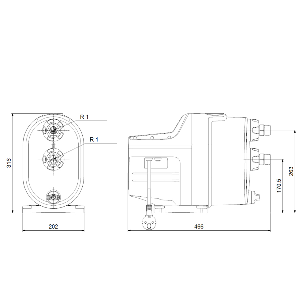 Grundfos Hauswasser Gartenpumpe Scala 1 3-45 Jetpumpe Hauswasserwerk