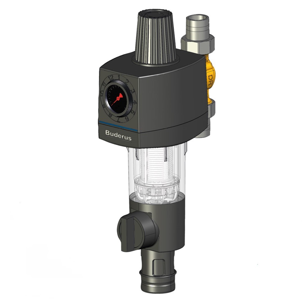 Buderus Logafix Feinfilterkombination 11/4" Rückspülfeinfilter mit Druckminderer