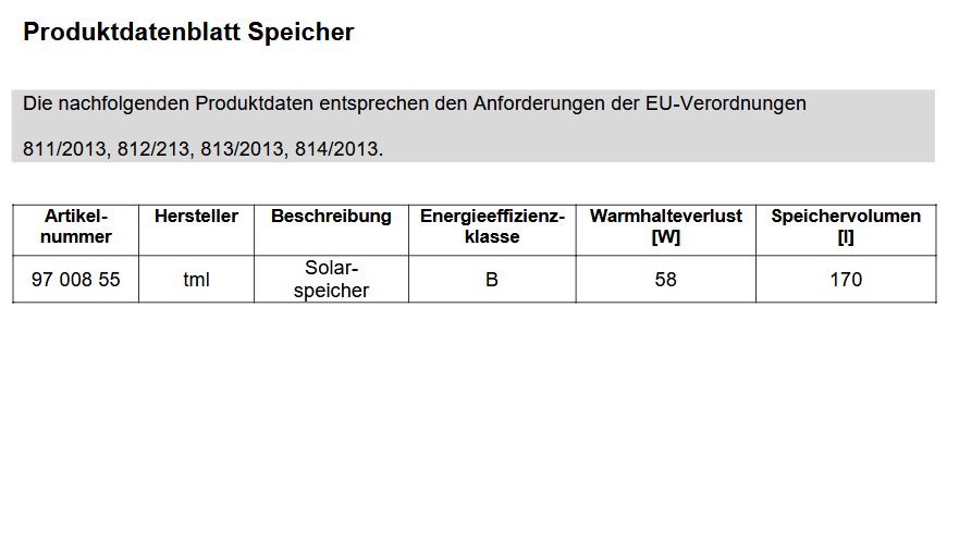 TML Edelstahl Solar Warmwasserspeicher DSFI 200 Liter 2 Wärmetauscher