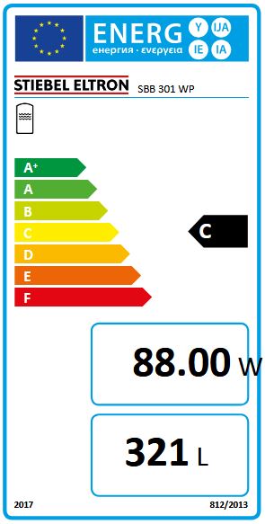 STIEBEL ELTRON Warmwasser Wärmepumpen Standspeicher SBB 301 WP 221360