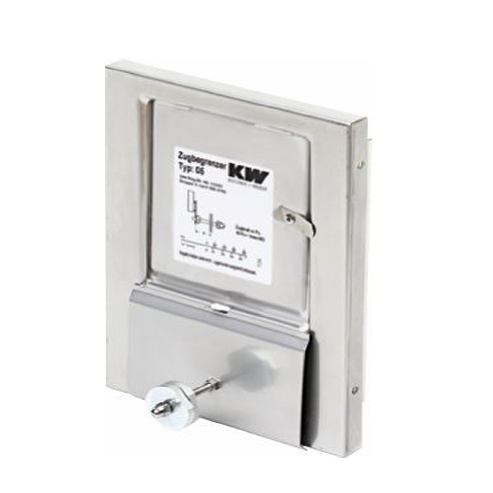 KW Zugbegrenzer aus Edelstahl 05-E n. DIN 4795 Einbau in die Reinigungstür