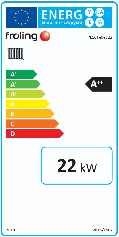 Fröling Brennwert Pelletskessel PE1c Pellet 22 22 kW 14224 Lambdatronic P 3200