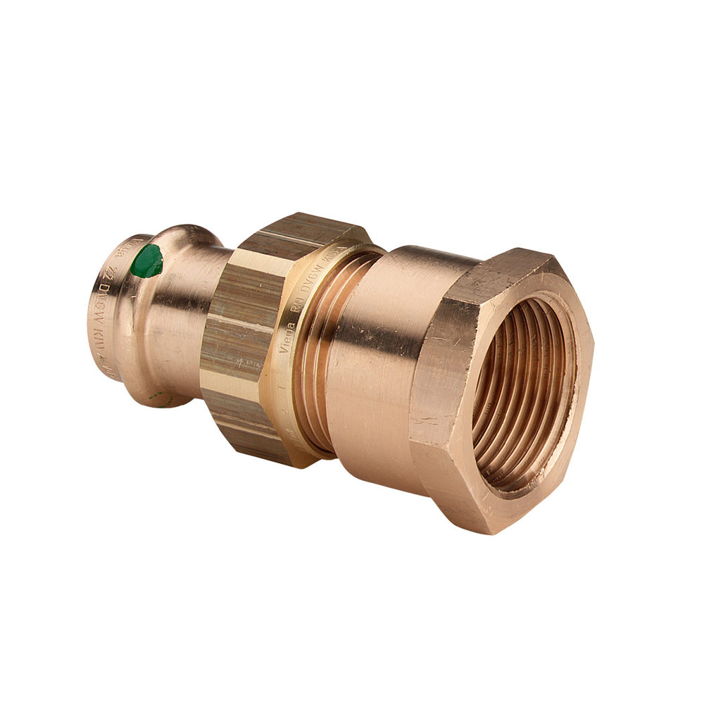 Viega Rotguß Pressfitting Rohrverschraubung mit IG 12 x 1/2"