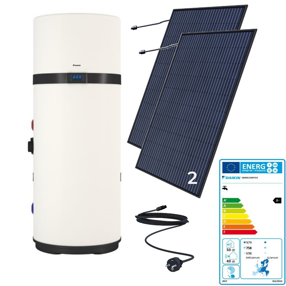 DAIKIN Altherma M HW 200 Biv Brauchwasser Wärmepumpe Sonnenkraft PV-Modul