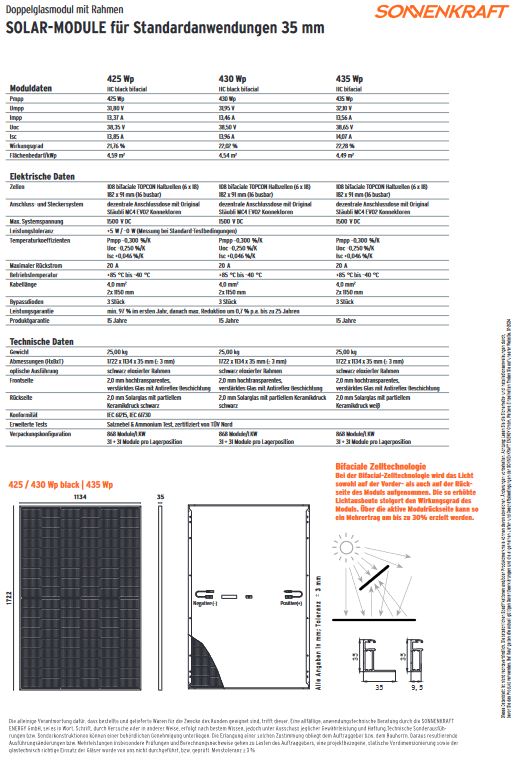 Sonnenkraft Photovoltaik Ösi Glas/Glas Paket 6 kWp Stromspeicher PV Anlage