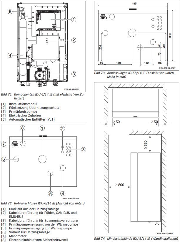 Buderus Wärmepumpe Logaplus WLW196 iAR-3 WLW196i-6 ARE1HK SH290 RS-B