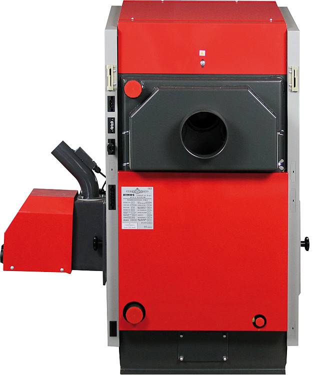 Atmos Pelletkessel P14 mit Förderschnecke 1,5m Laddomat TAE PM-Modul